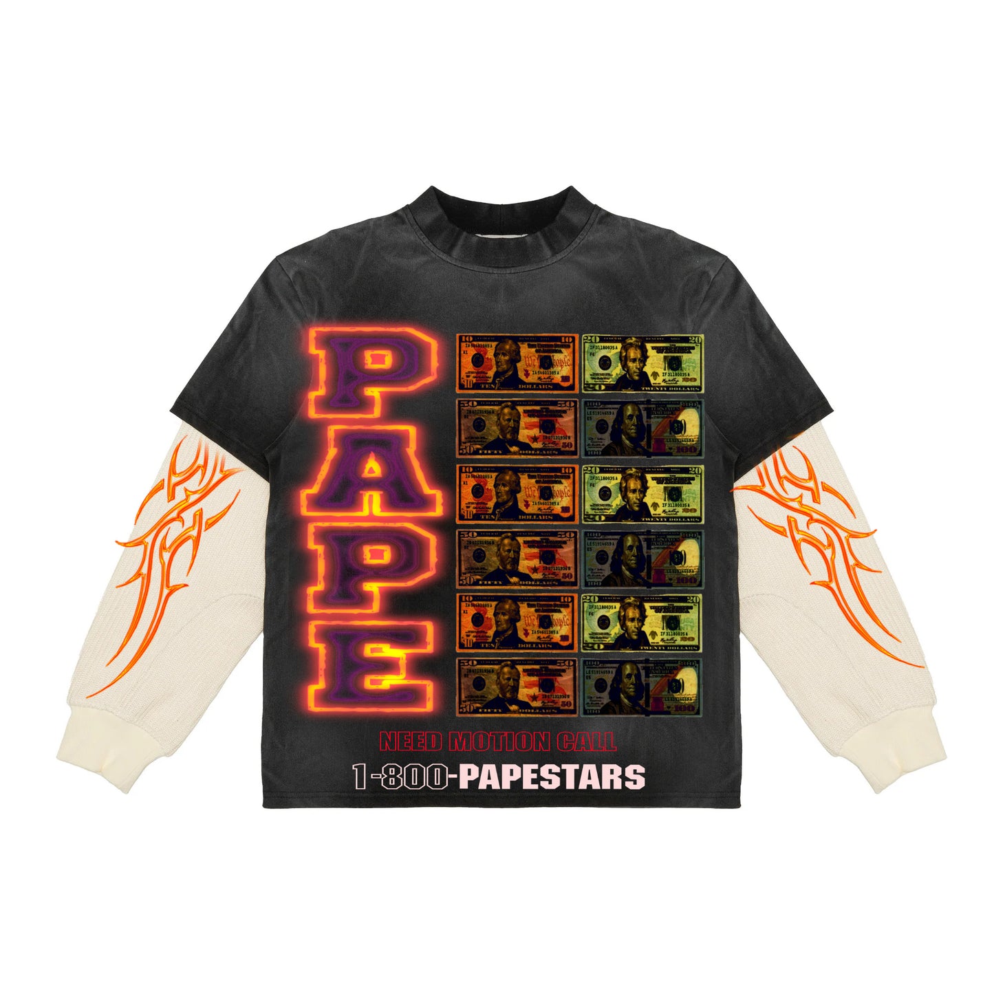 1-800-PAPESTARS Long Sleeve