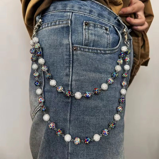 RHINESTONE WALLET CHAIN