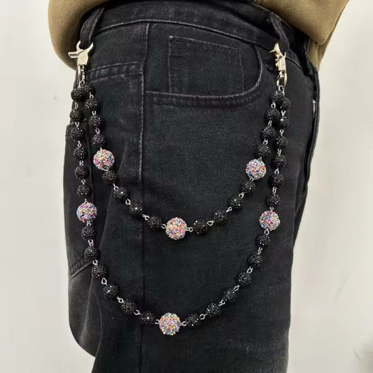 RHINESTONE WALLET CHAIN